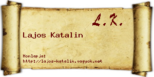 Lajos Katalin névjegykártya